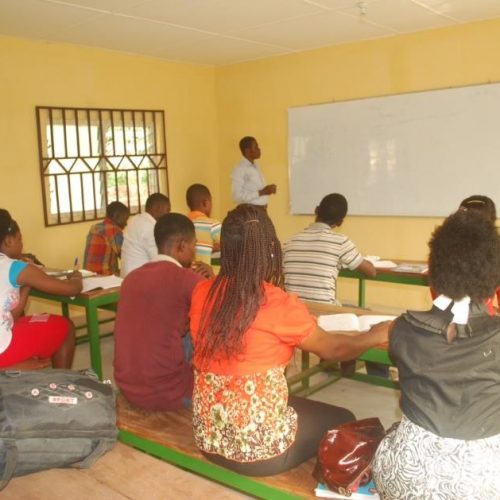 Students attending a lecture