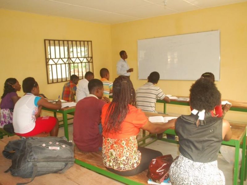 Students attending a lecture